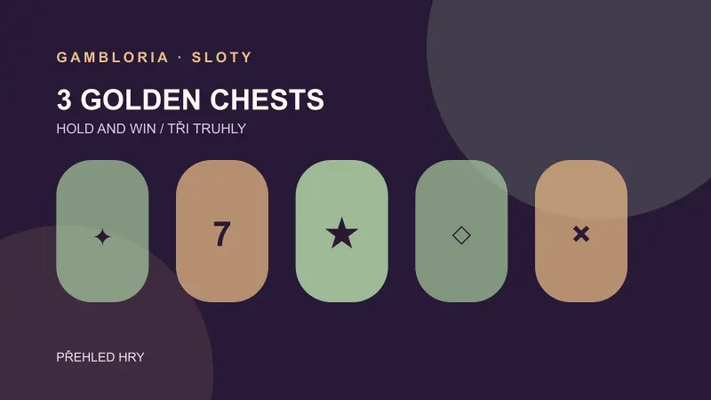 Vizuální přehled hry 3 Golden Chests