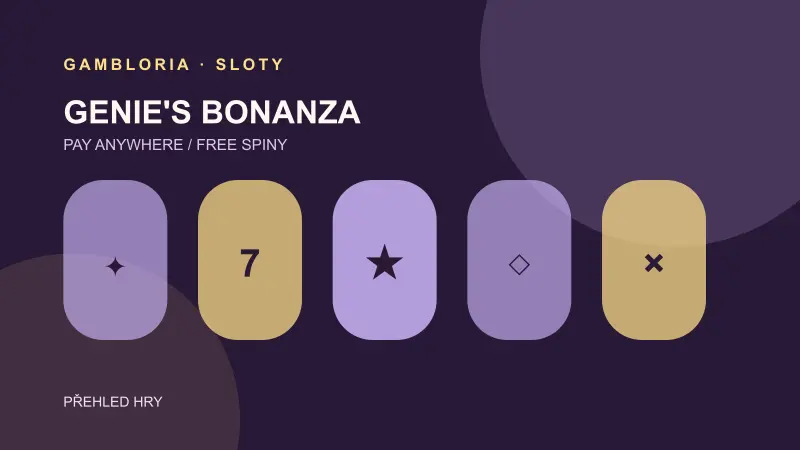 Vizuální přehled hry Genie's Bonanza