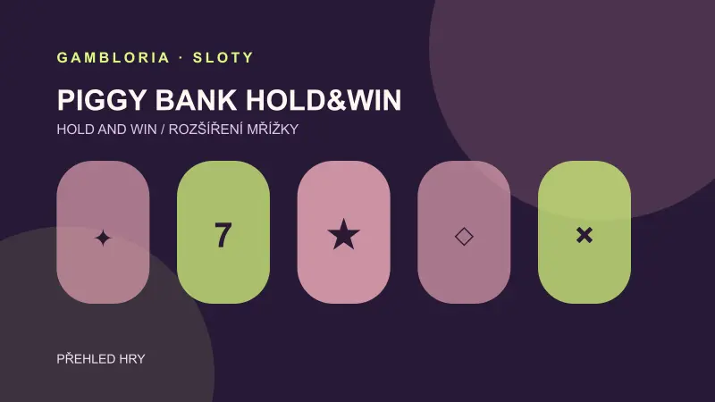 Vizuální přehled hry Piggy Bank Hold&Win